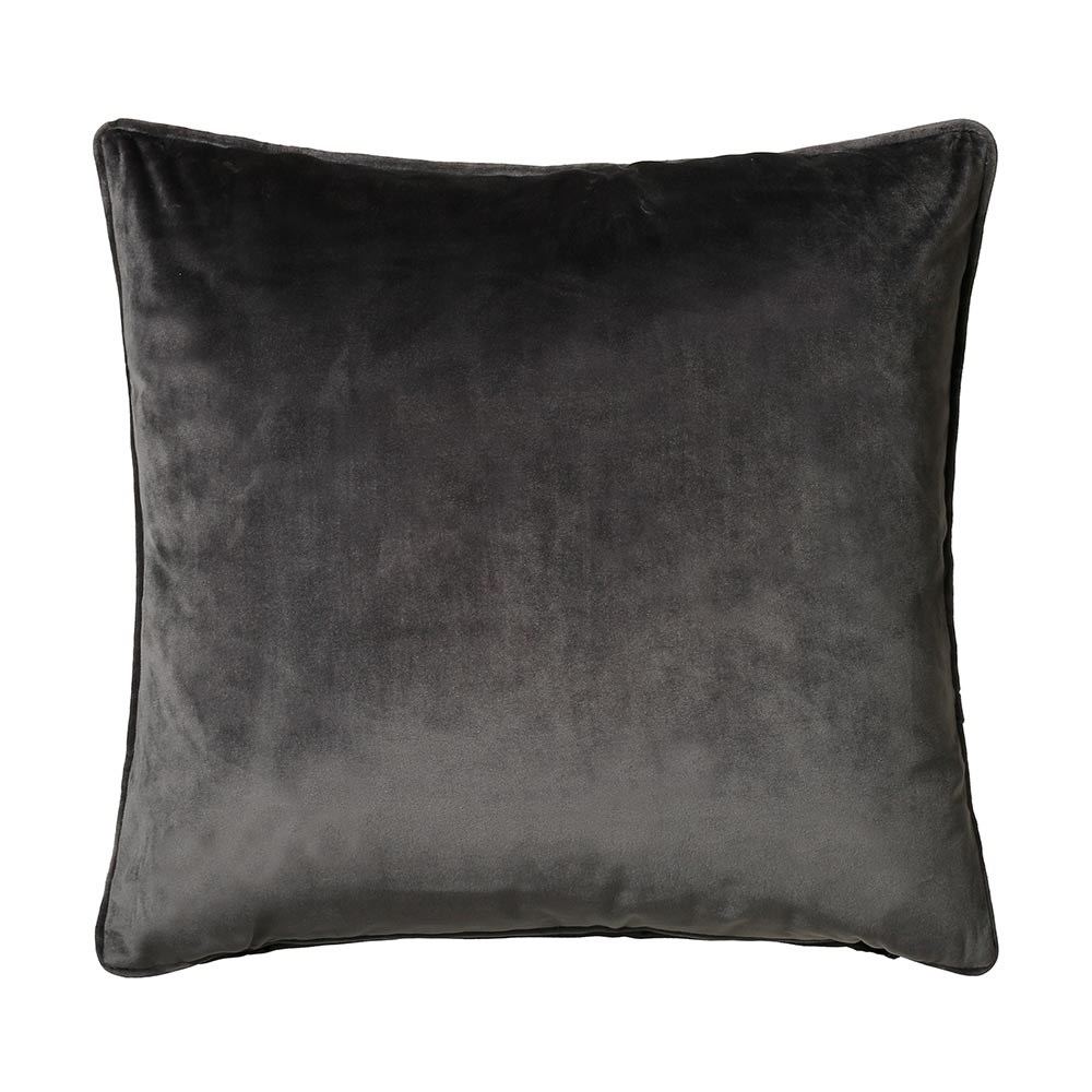 Bellini Velvet Cushion in Charcoal Grey